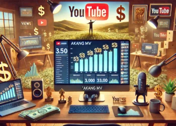 Penghasilan Akang MV di YouTube