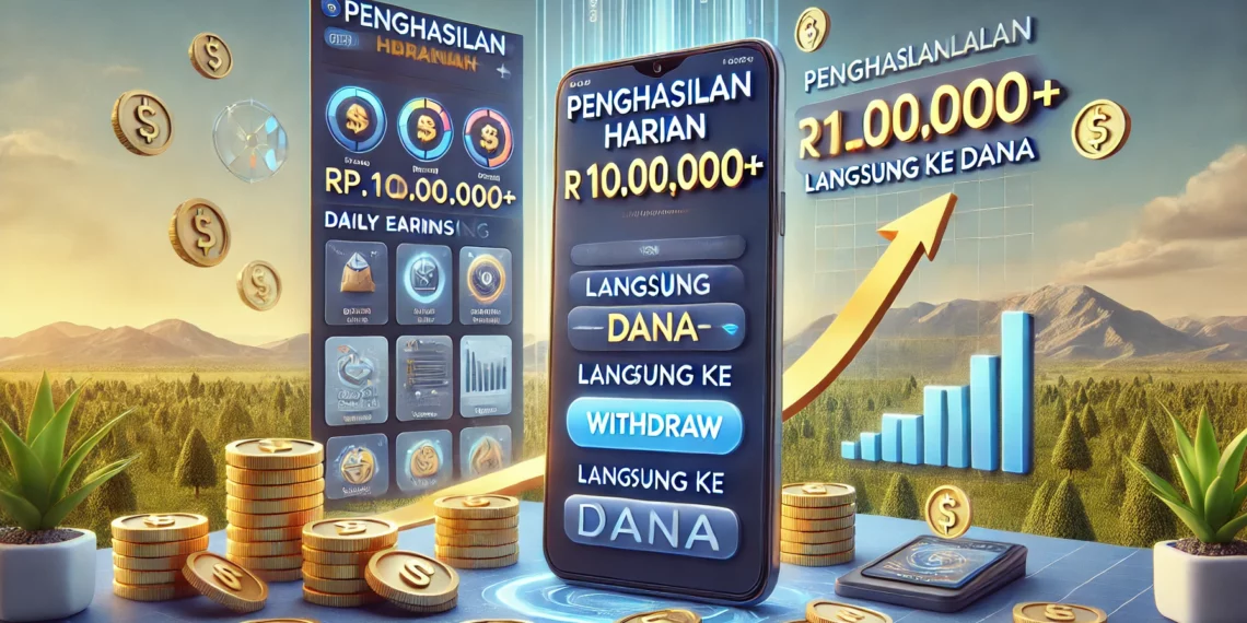 Aplikasi Penghasil Uang Jutaan Perhari Langsung ke DANA